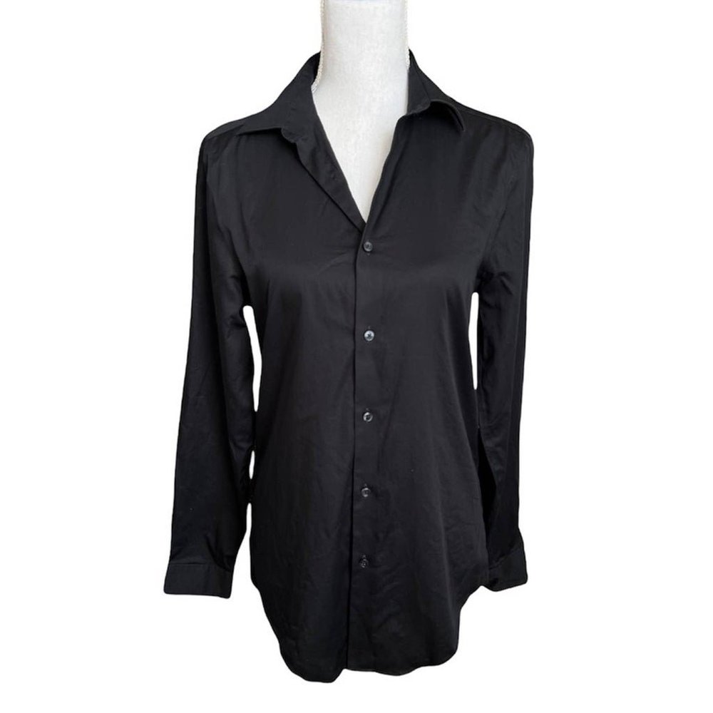 Calvin Klein black button down shirt